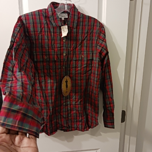 villager Tops - NWT Vintage Villager plaid button down shirt